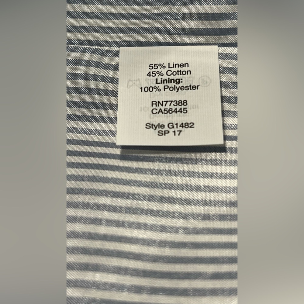 J. Crew Gingham Linen Schoolboy Blazer Jacket Sz 12 - Picture 11 of 11